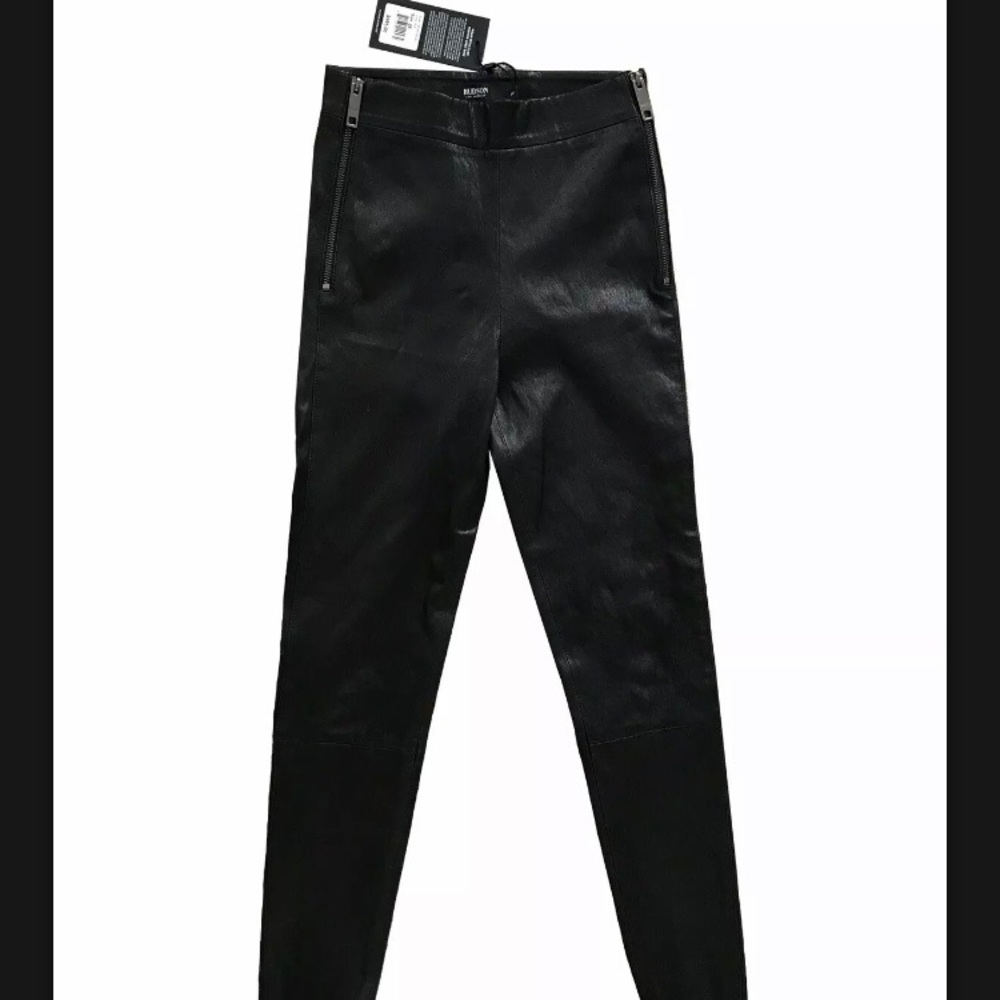 Hudson stretch leather skinny pants - Picture 2 of 6